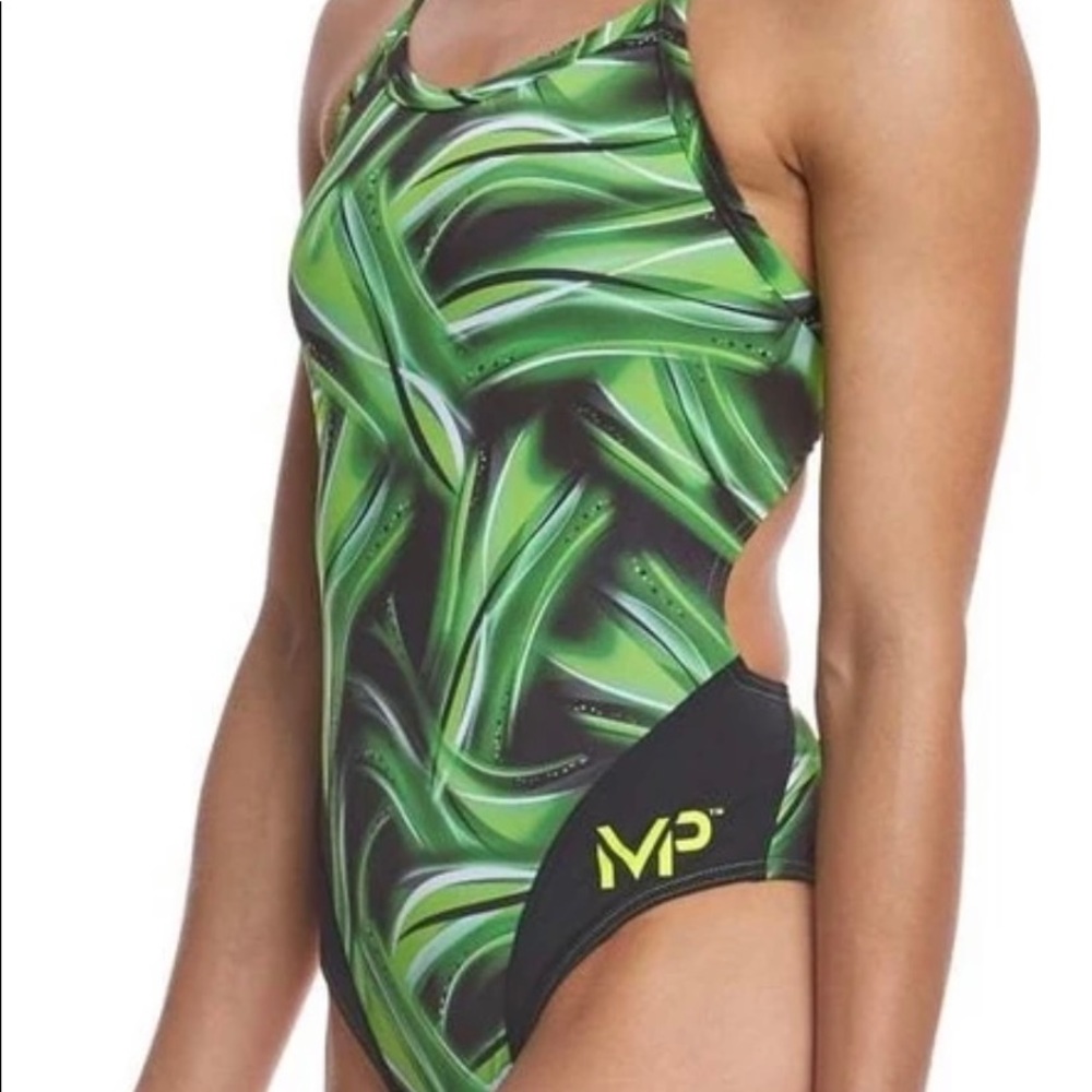 Michael Phelps SZ 26 Aqua Infinity One Piece Swimsuit Bathing Suit New D29